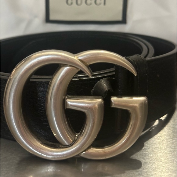 Men’s Double G Leather Gucci Belt - Picture 3 of 12